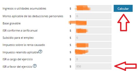 saldo a favor isr asalariados